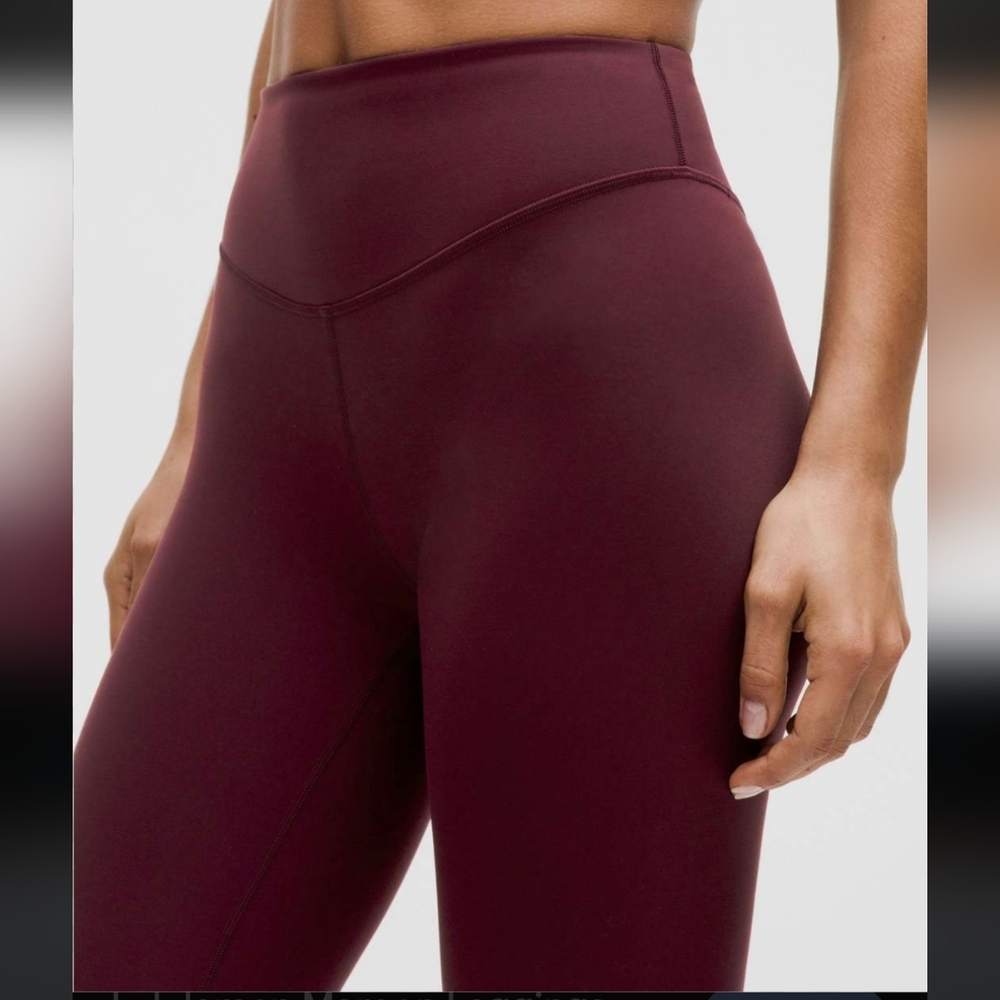Lululemon In Movement 7/8 Garnet Leggings